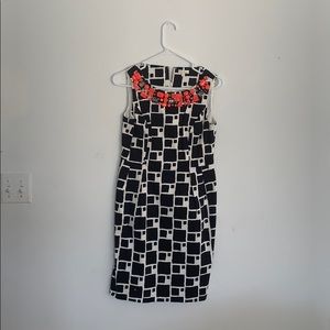 Shoshanna dress with pink embellishments